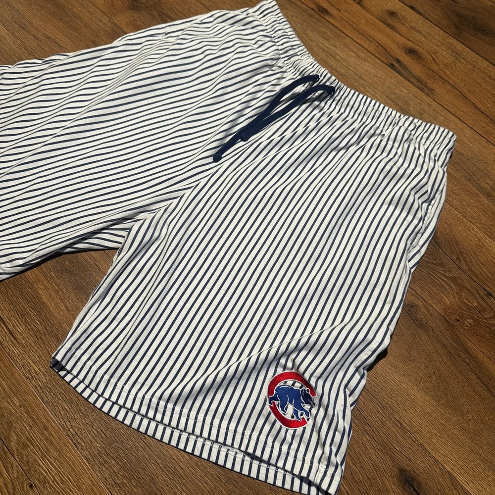 MLB Genuine Merchandise Chicago Cubs Blue White Pinstripe Shorts Mens 3XL